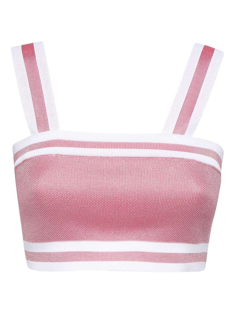 스트라이프 zipped 탱크 탑 1
