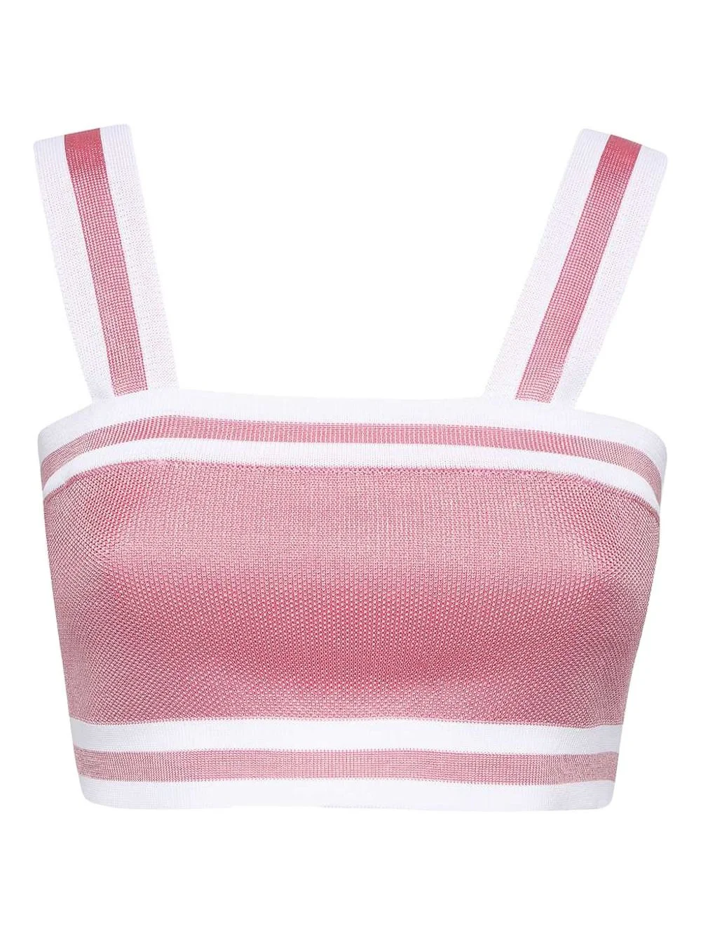 striped zipped tank top - 1