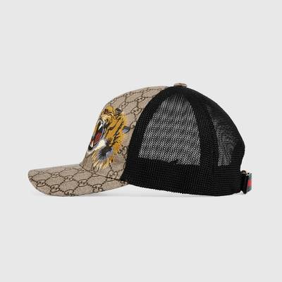 GUCCI Tigers print GG Supreme baseball hat outlook