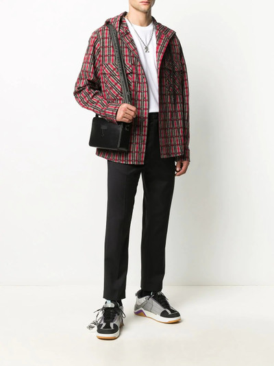 Off-White checked hooded jacket outlook