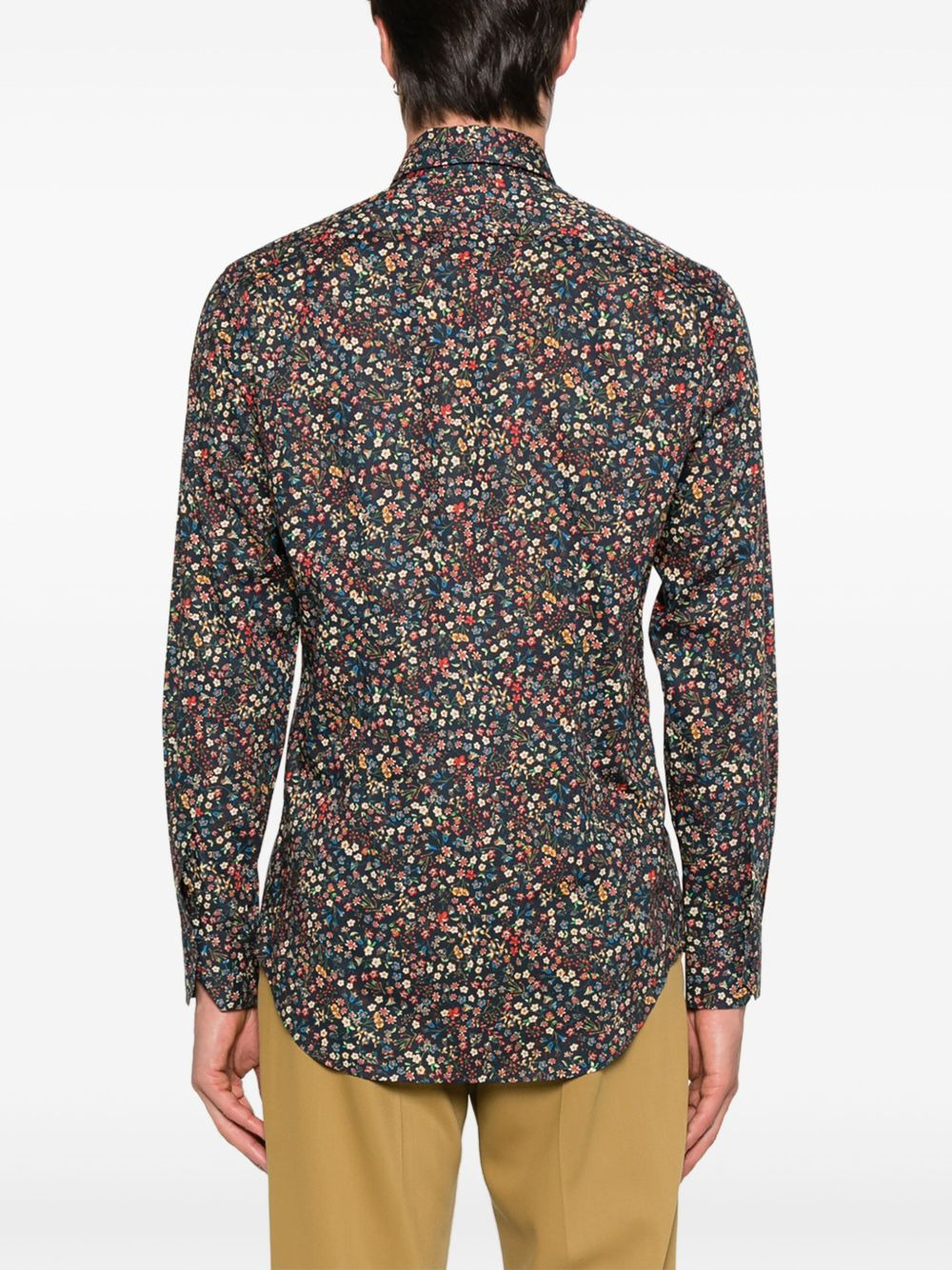 floral-print shirt - 4