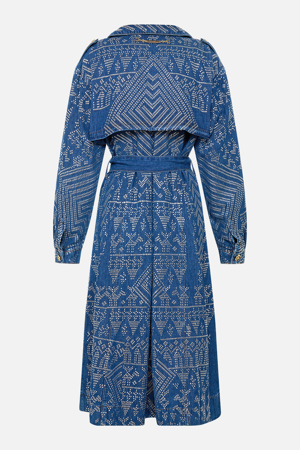 DESERT REIGN LONGLINE BELTED TRENCH COAT - 6