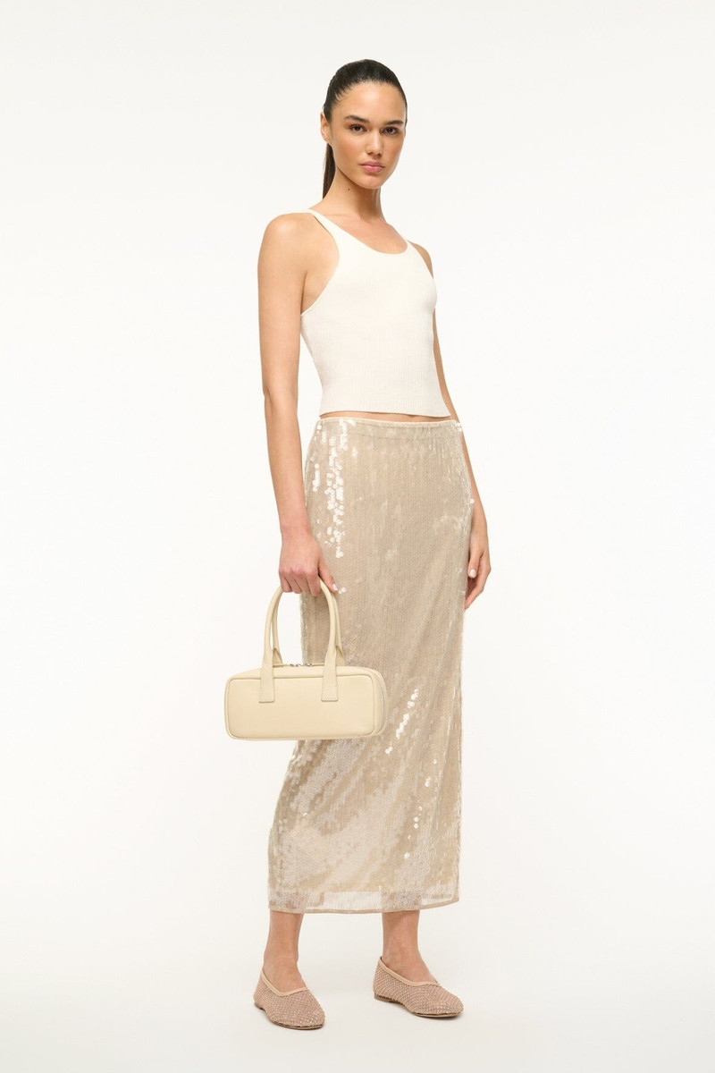 STAUD STAUD THE DUDE SHOULDER BAG CREAM outlook