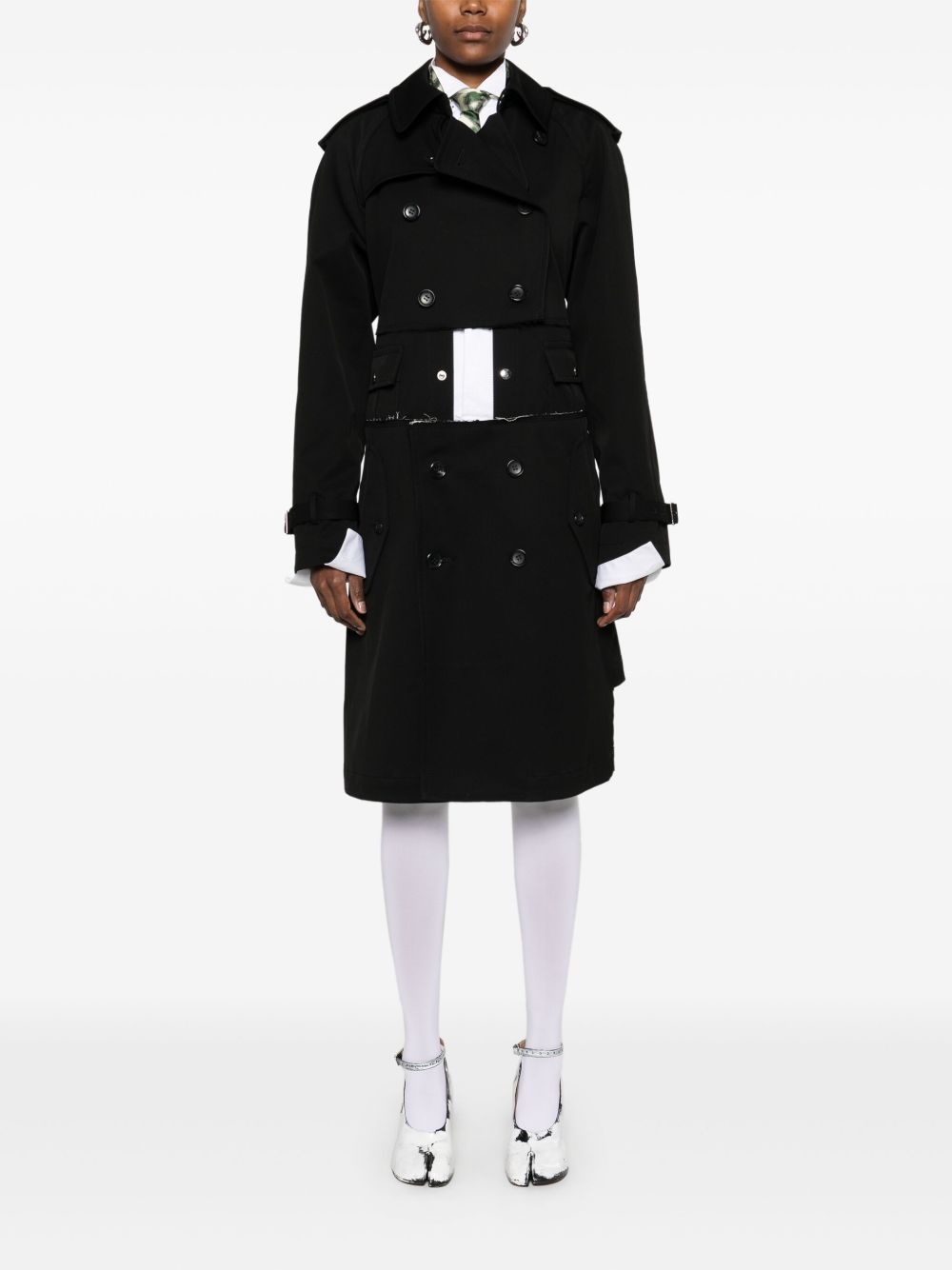 twill trench coat - 3