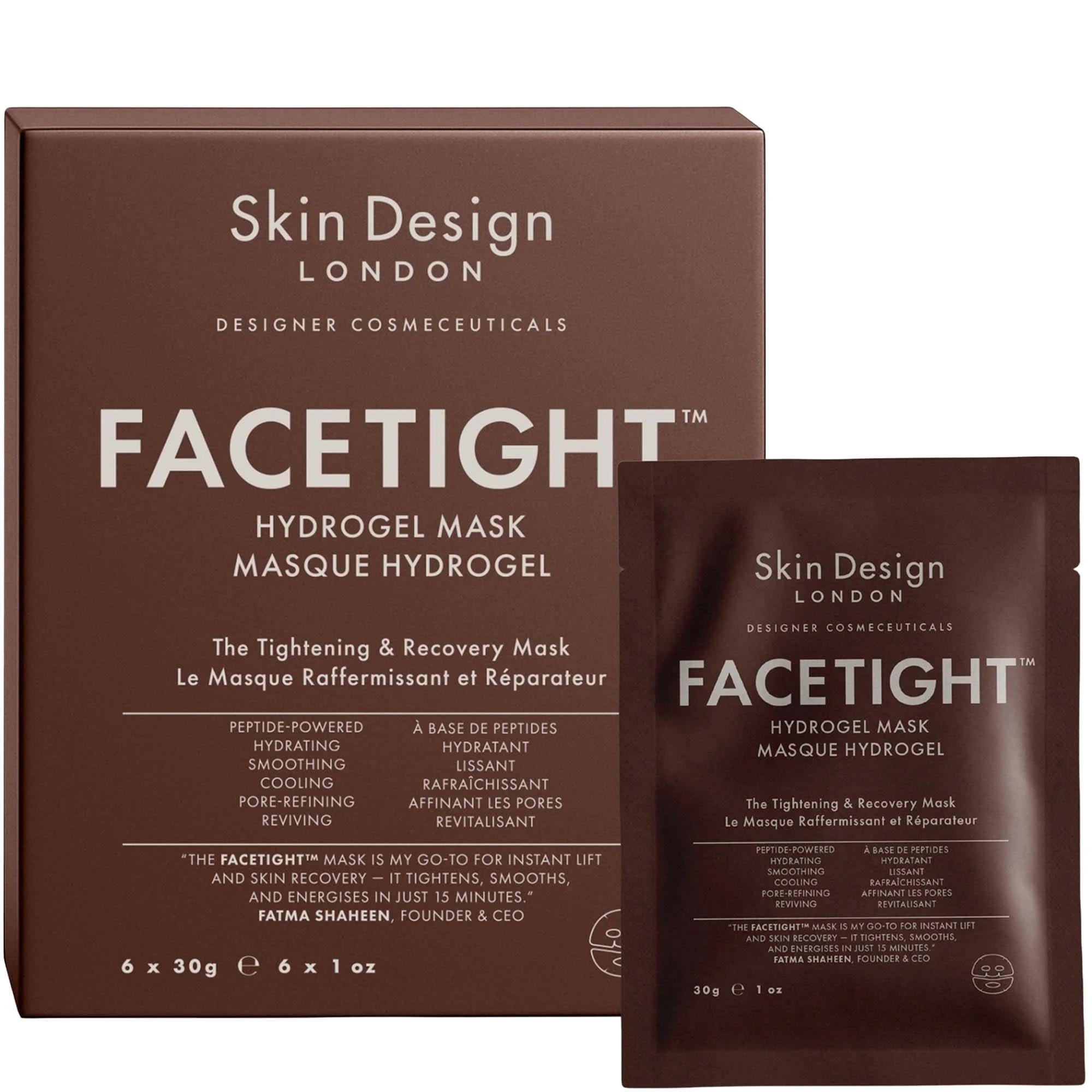 Skin Design London Facetight Hydrogel Mask (Box of 6) - 1