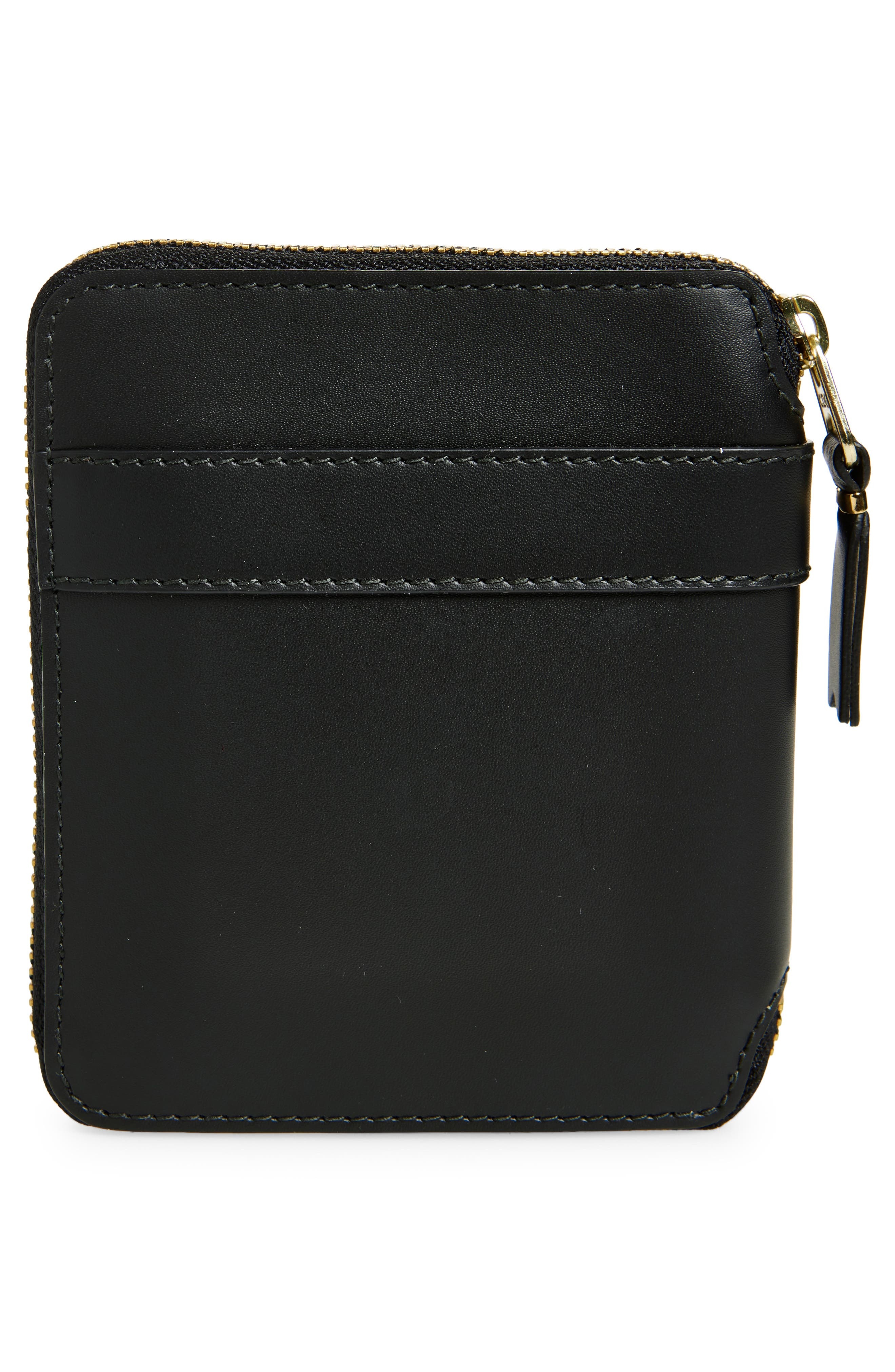 Comme des Garçons Wallets Big Bow Leather Zip Wallet in Black at Nordstrom - 4