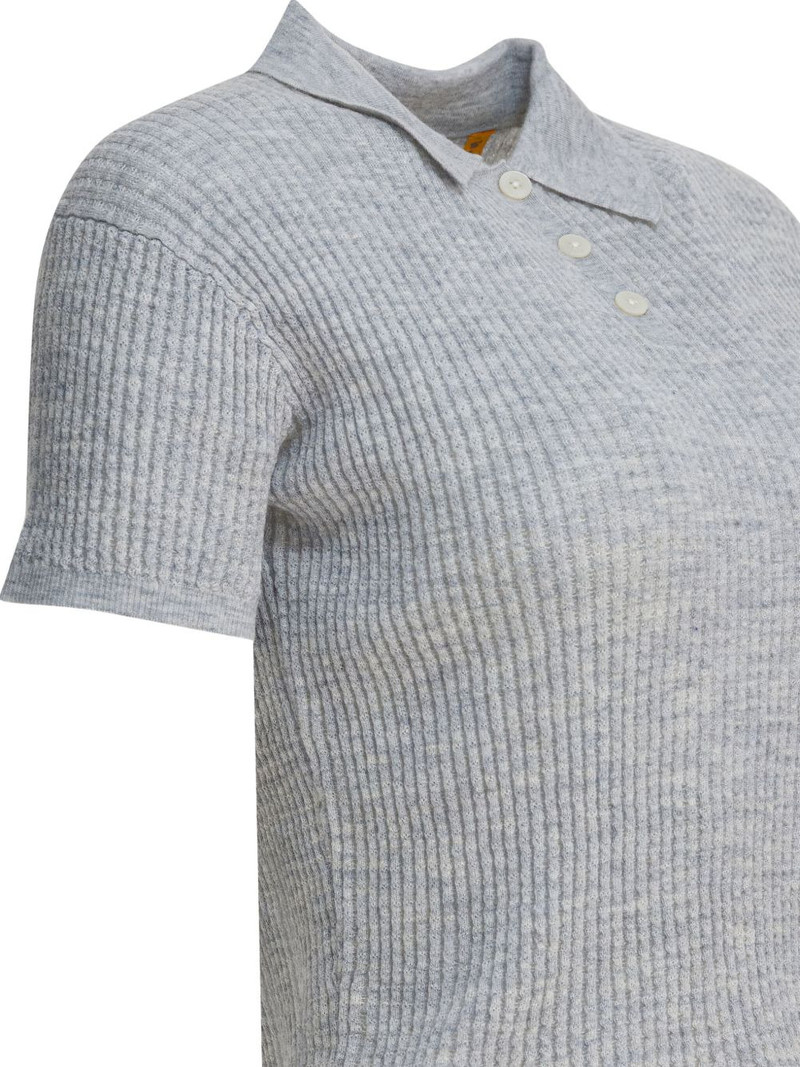 Shrunken ribbed polo shirt 4