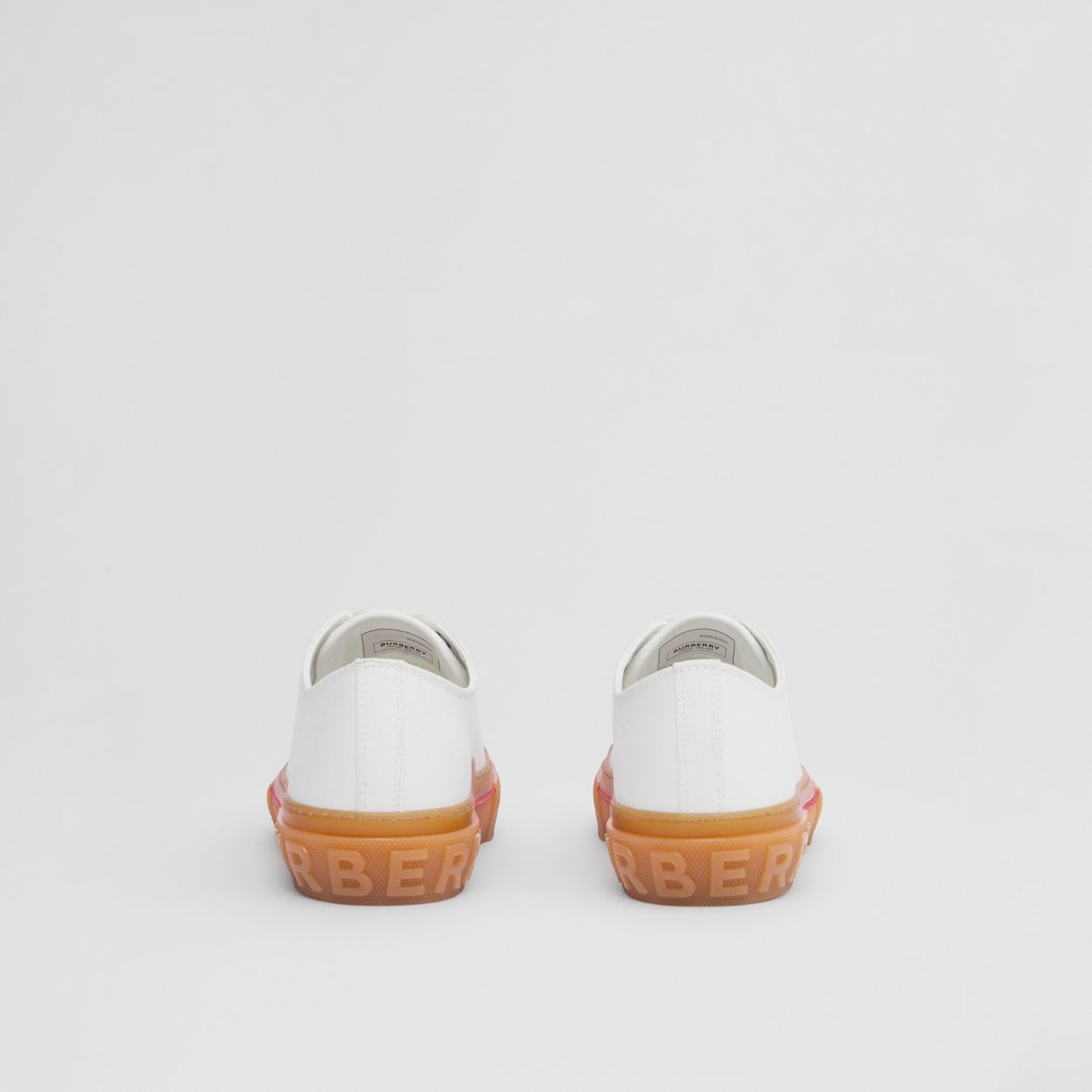 Logo Detail Cotton Sneakers - 5