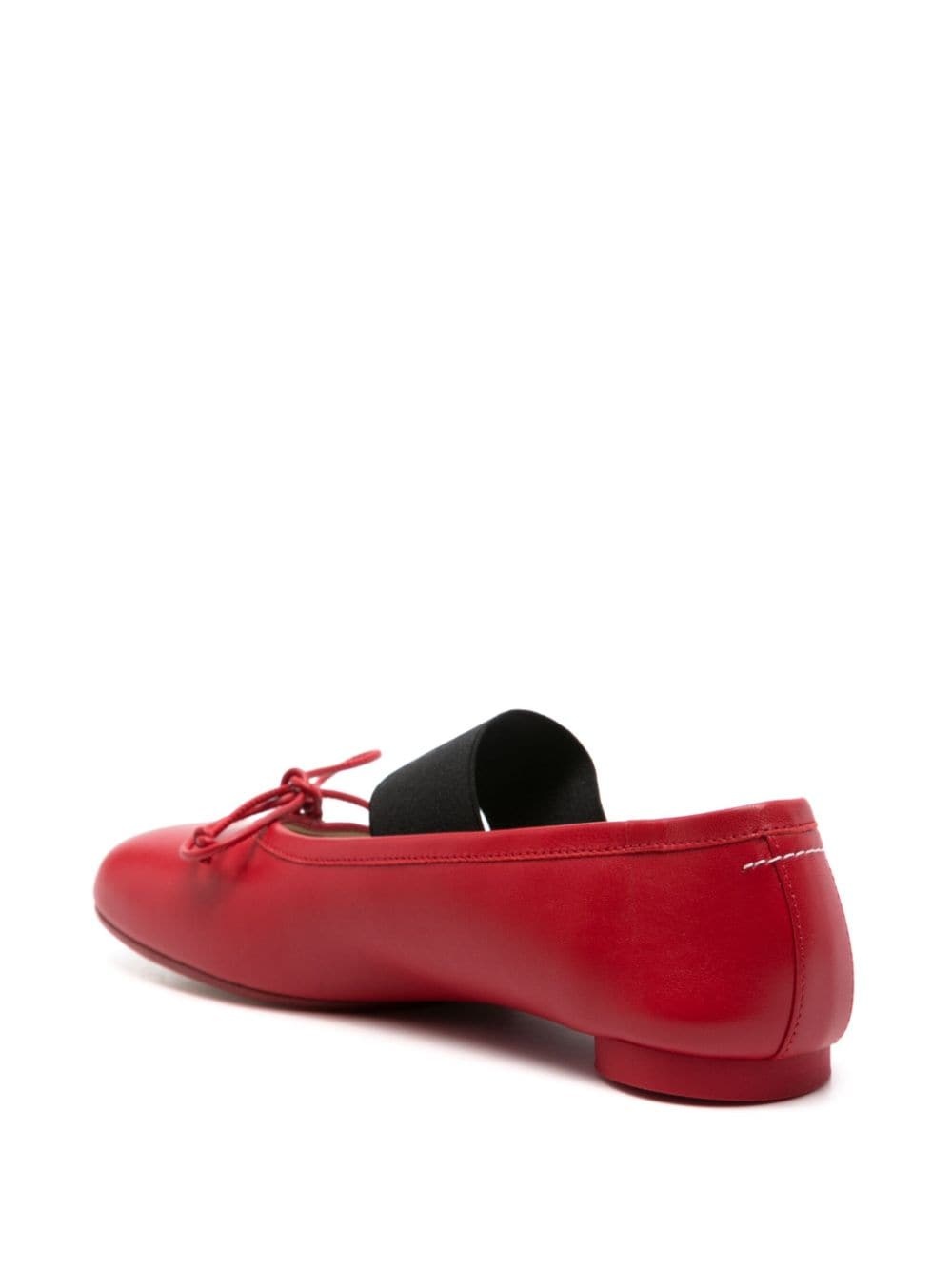 MM6 Maison Margiela logo-print ballet flats | REVERSIBLE