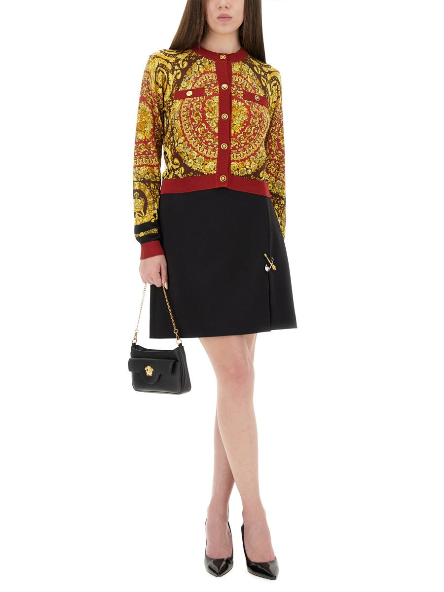 Versace Women Baroque Silk Knit Cardigan - 2