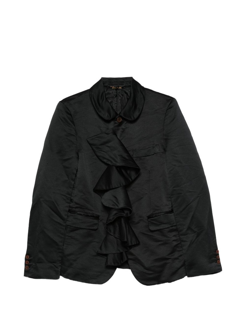 ruffle-trimmed Peter Pan-collar jacket 1