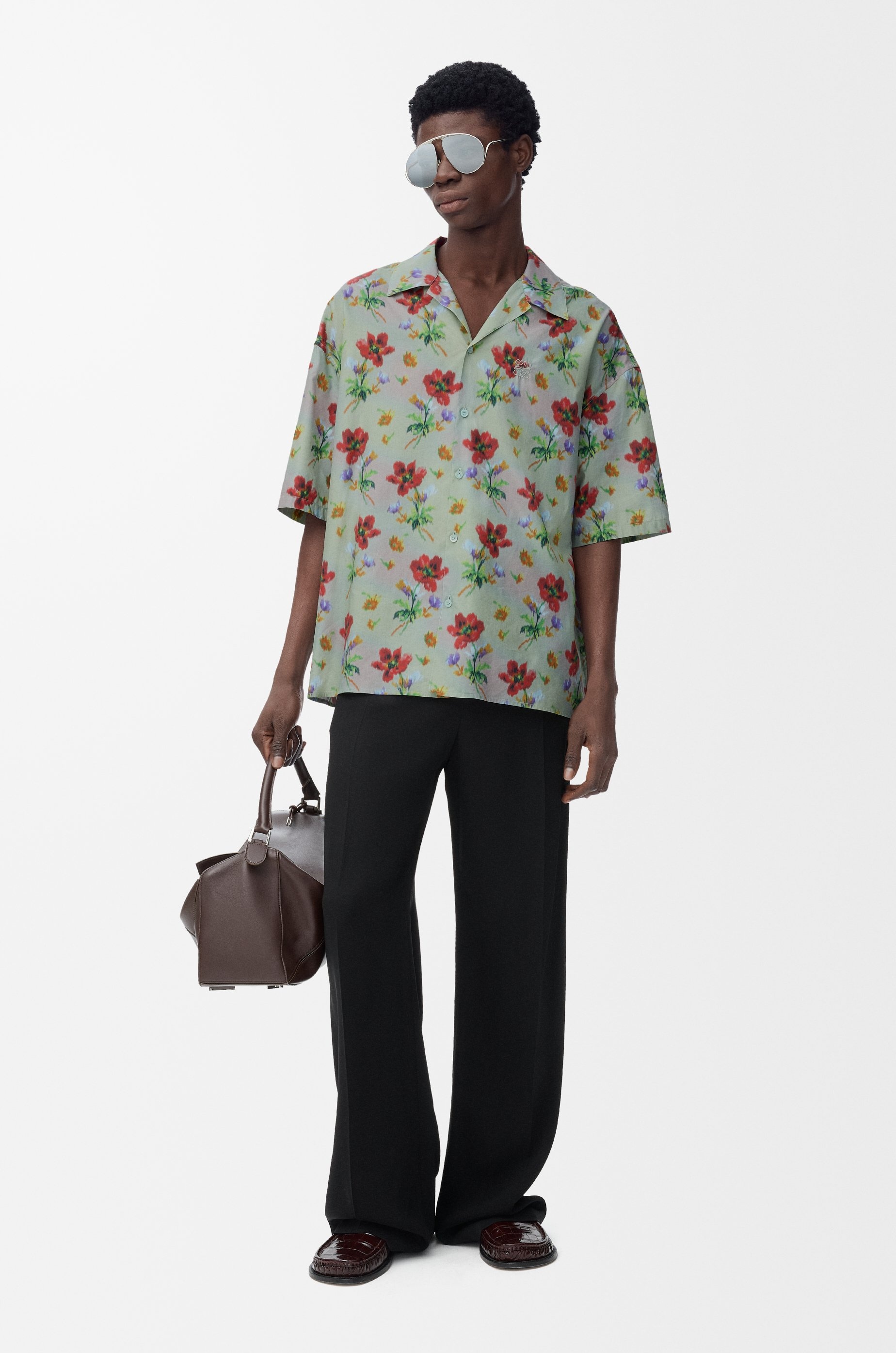 Short sleeve shirt in cotton and silk - 2