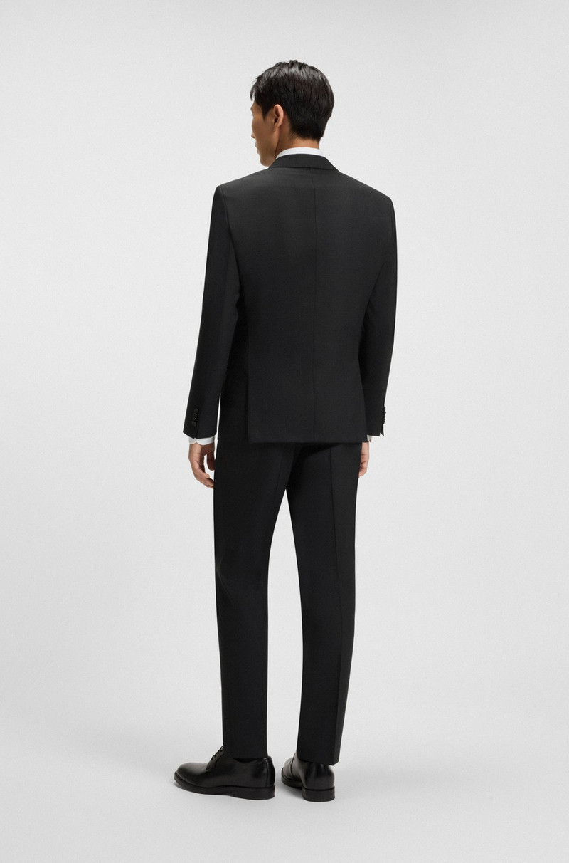 MICRO-PATTERNED SLIM-FIT SUIT IN STRETCH WOOL 4