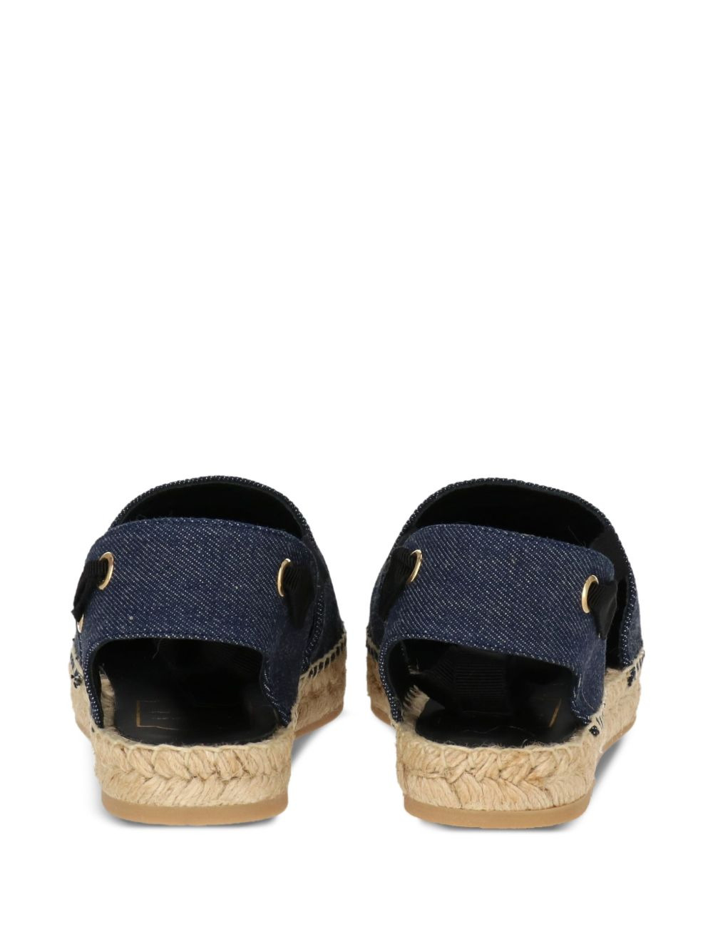 embroidered denim espadrilles - 3
