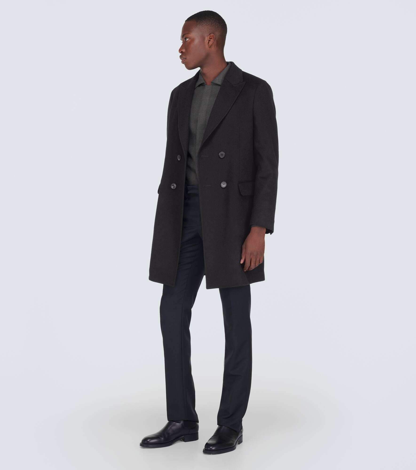 Wool and cashmere-blend coat - 2