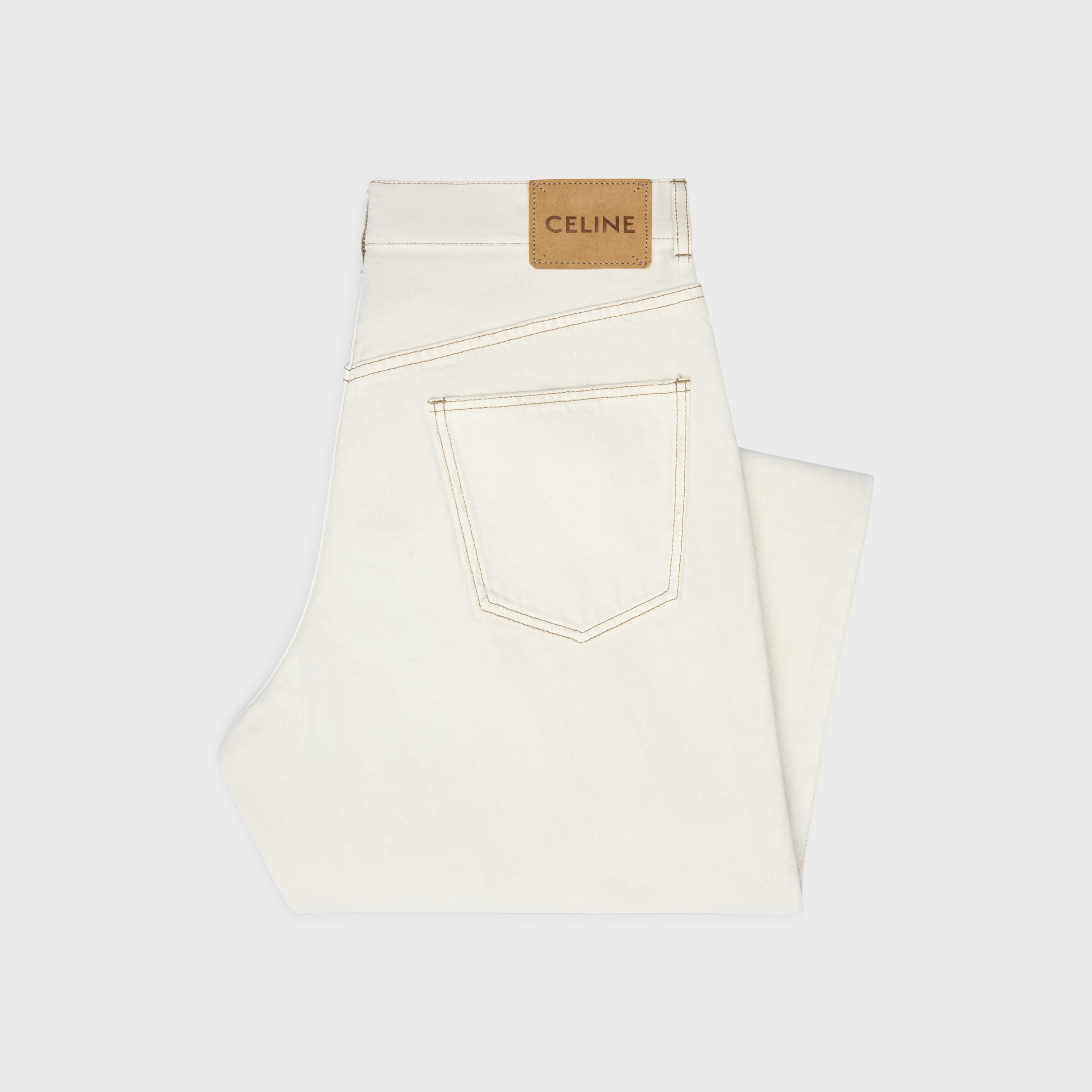 WIDE LEG JEANS IN heavy cotton twill - 2