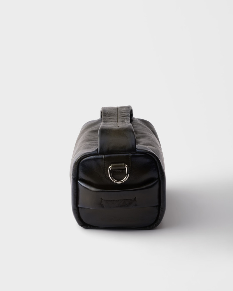 Antiqued leather shoulder bag 6