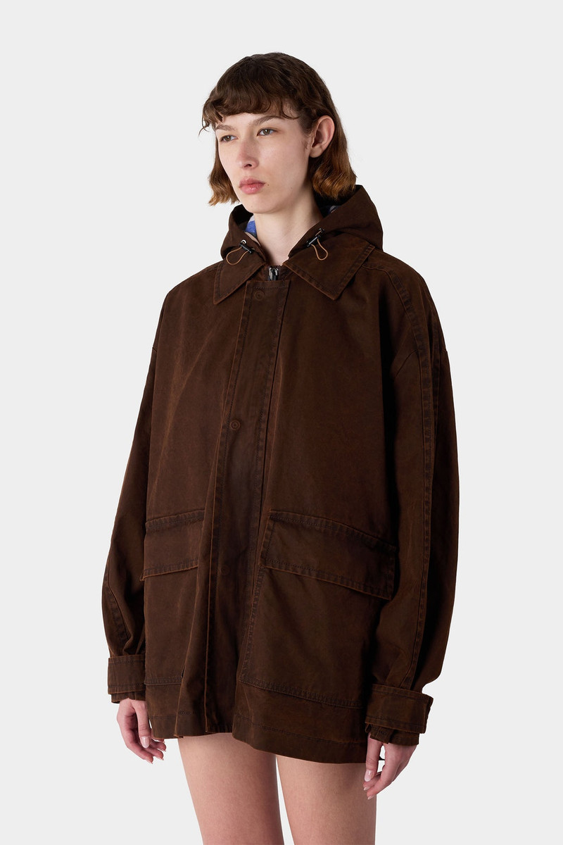 CAR COAT / brown 1