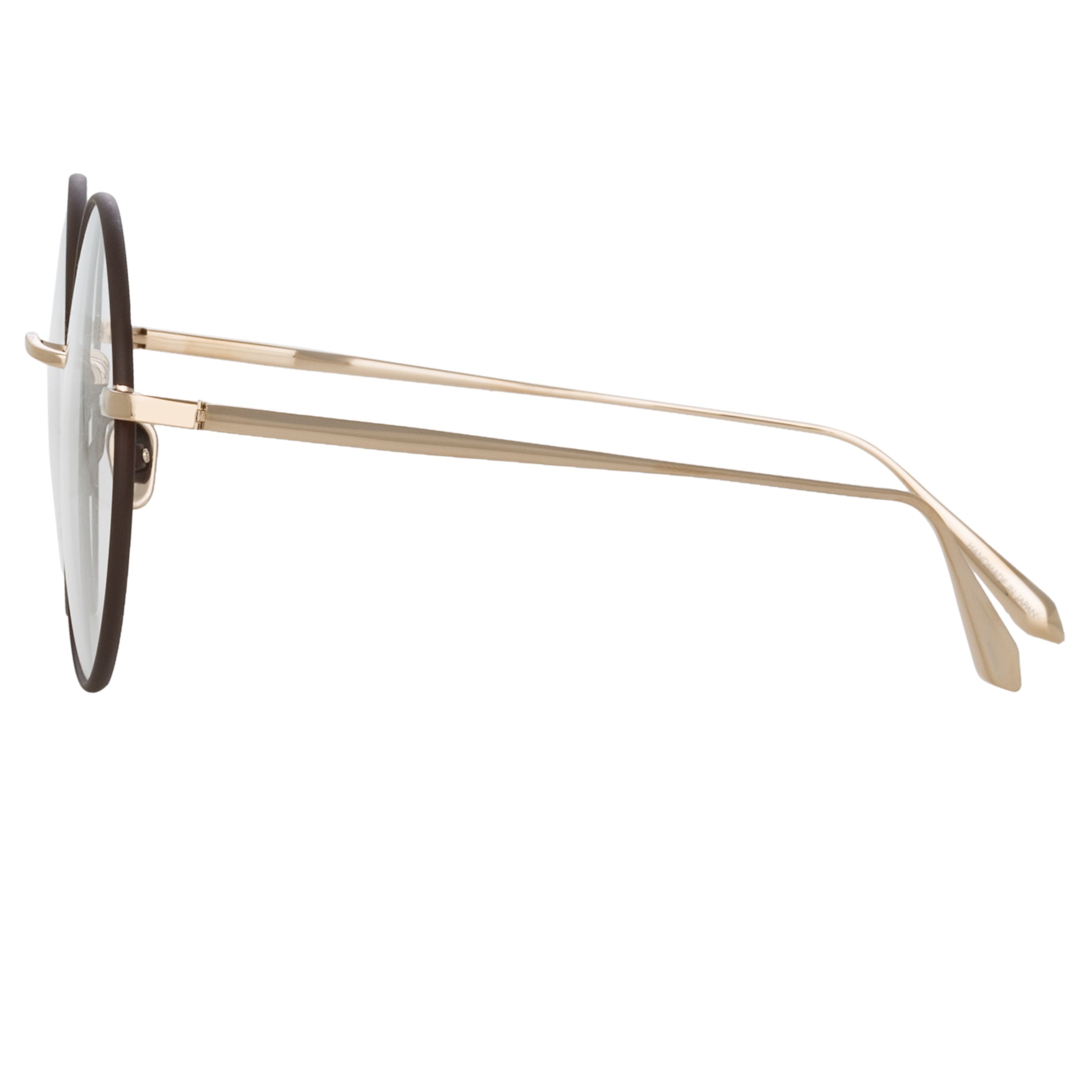 BEA ROUND OPTICAL FRAME IN LIGHT GOLD - 4