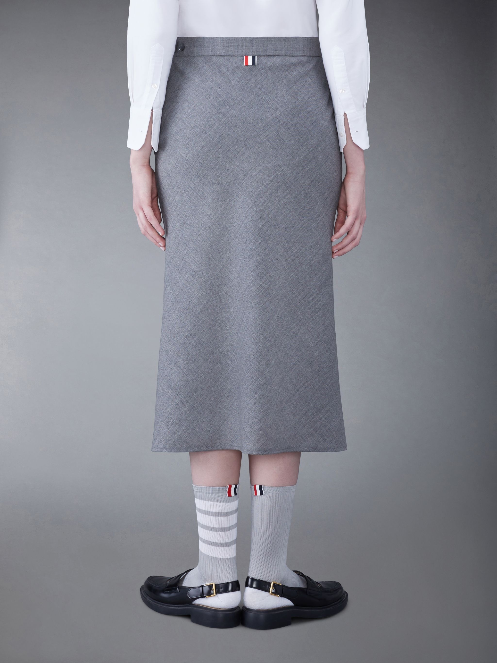2-ply Fresco midi skirt - 3