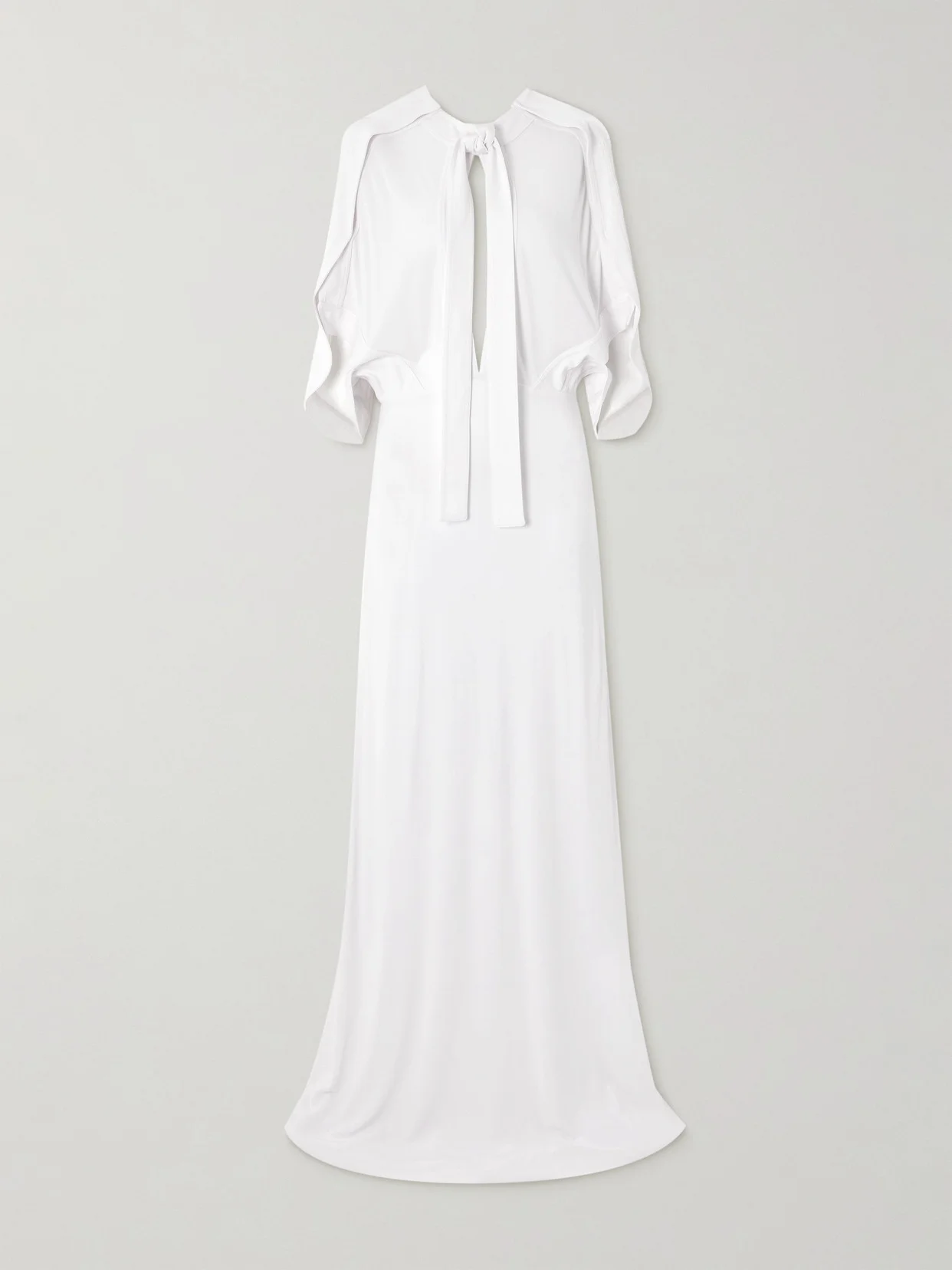 Elian Tie-neck Draped Stretch-jersey Maxi Dress - 1