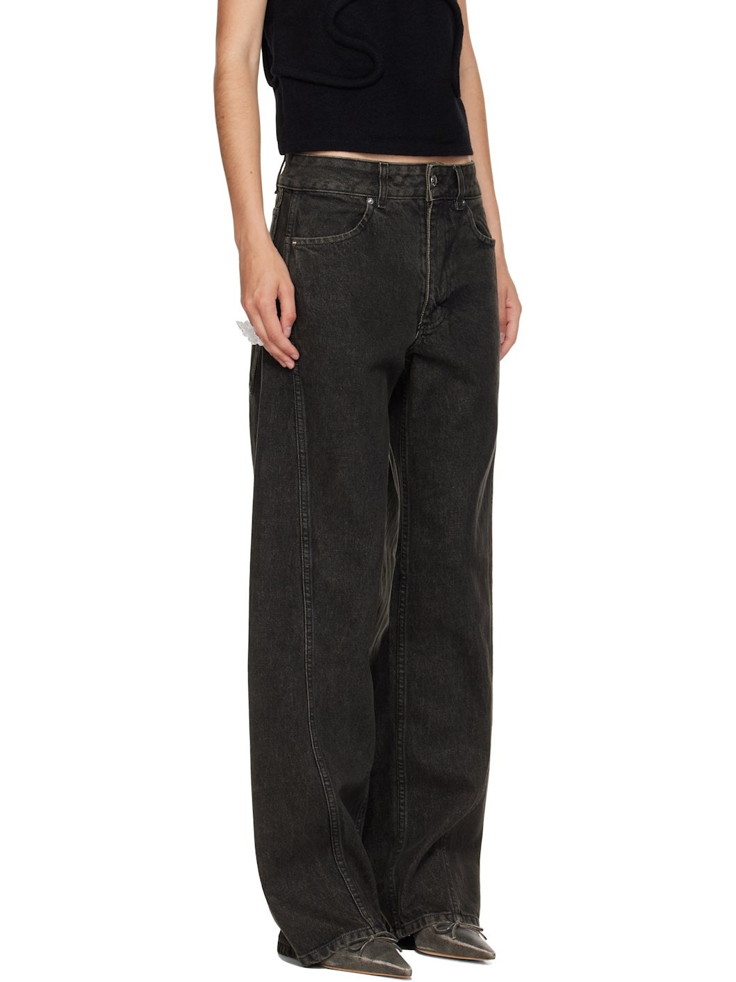 Gray Bend Jeans - 2