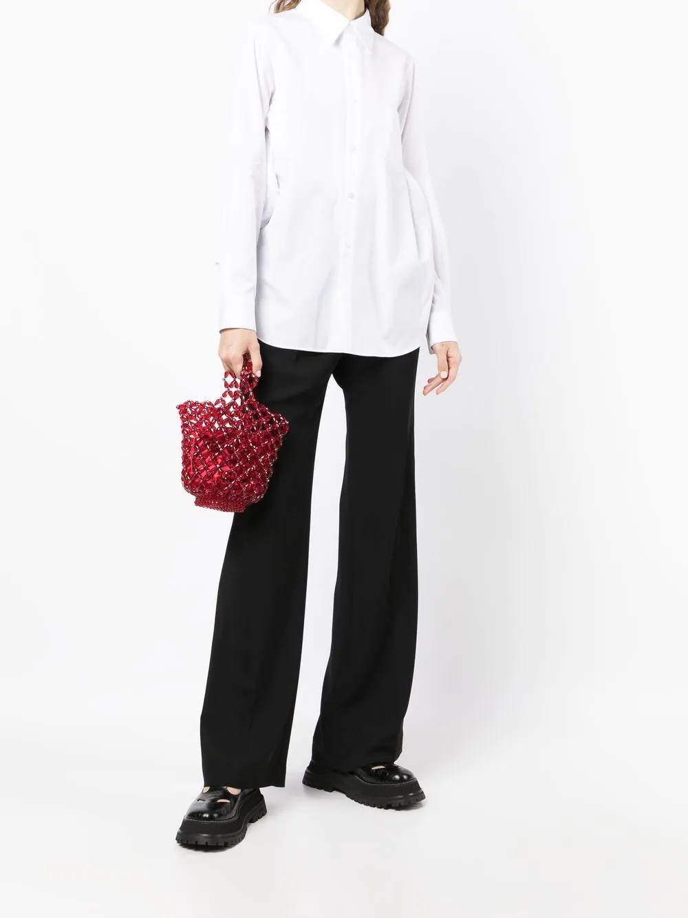 long-sleeve poplin shirt - 2