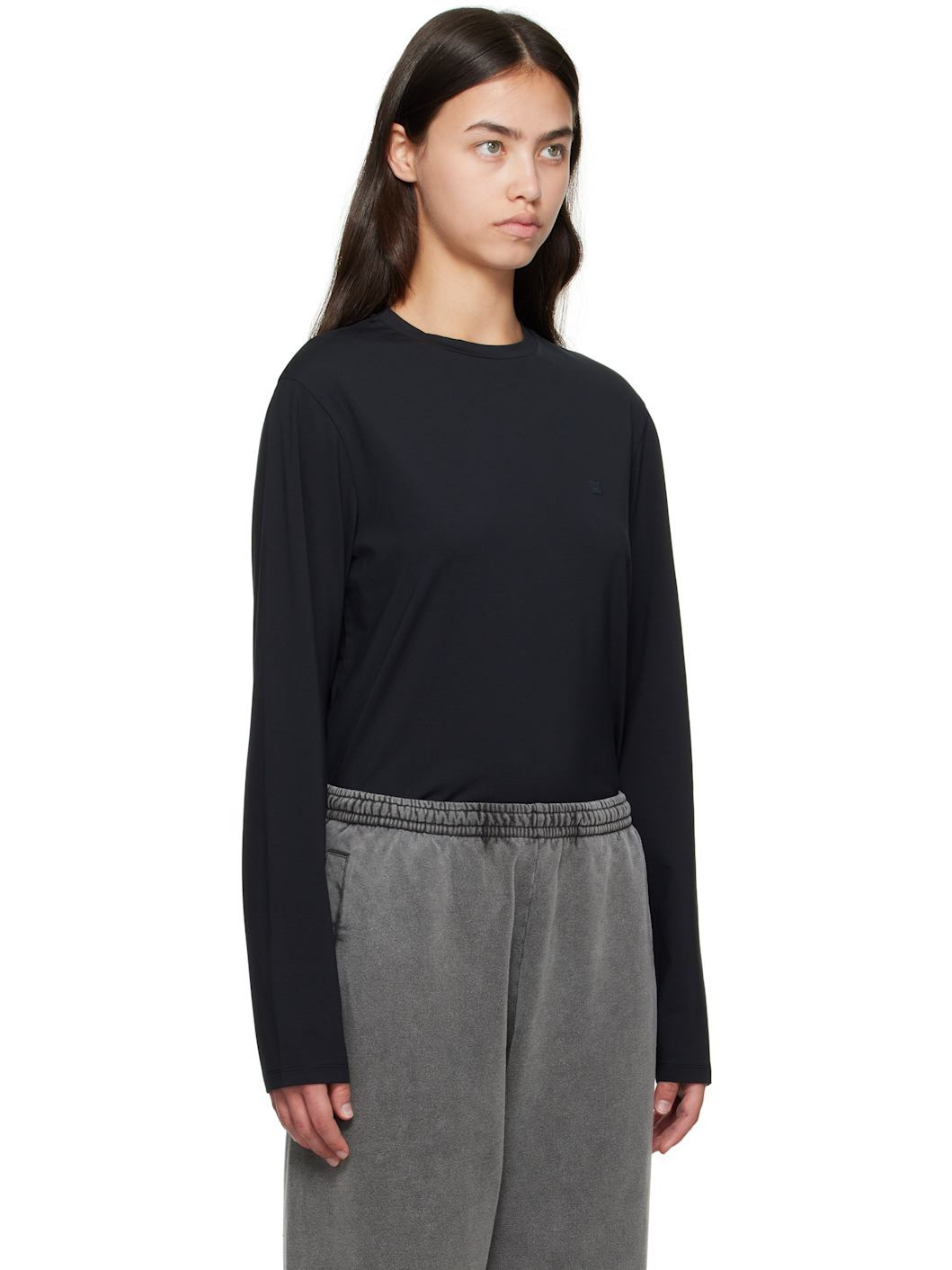 Black Regular Fit Long Sleeve T-shirt - 2