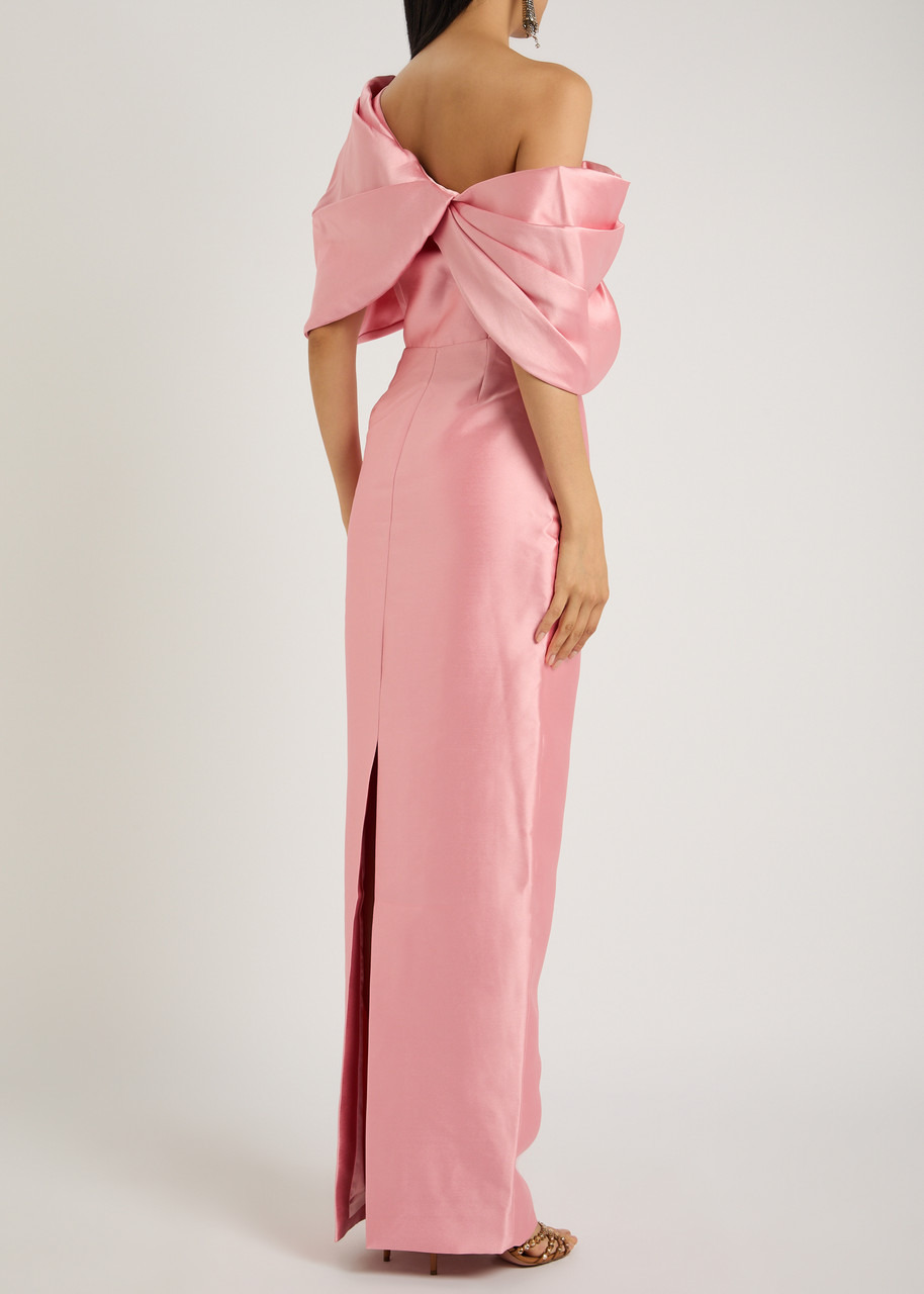 Solace London Davina One-shoulder Faille Gown - 3