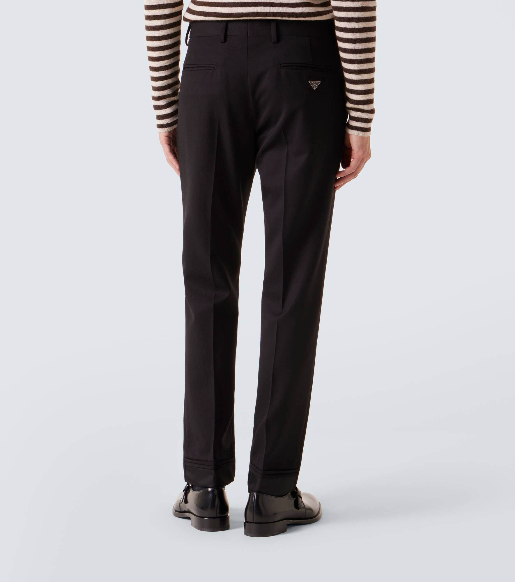 Virgin wool straight pants - 4