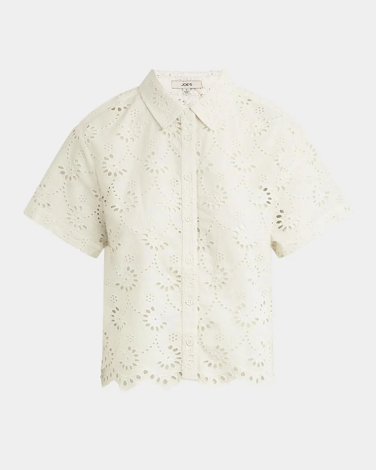 The Eyelet Short-Sleeve Shirt - 1