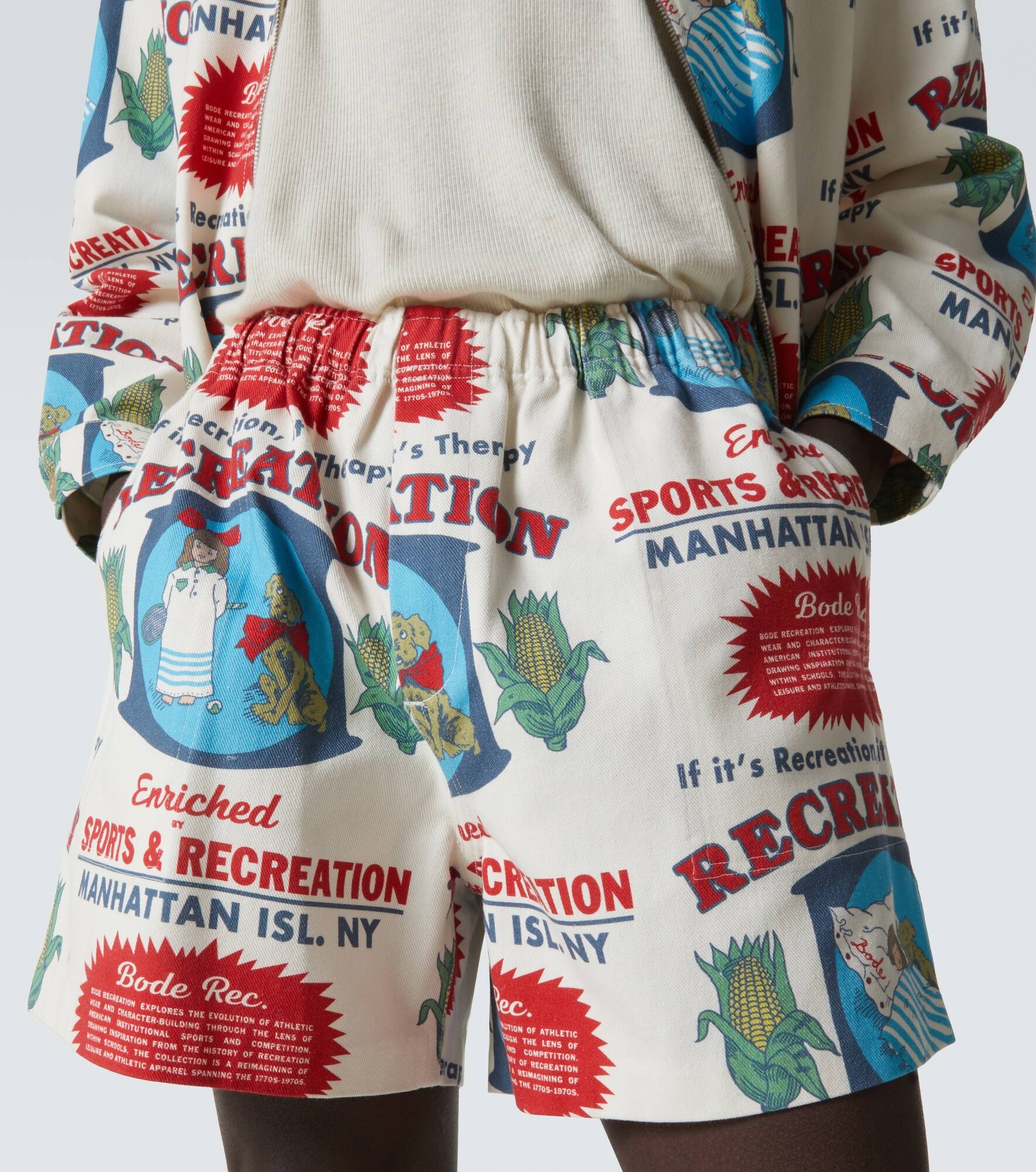 Enrichment cotton printed shorts - 5