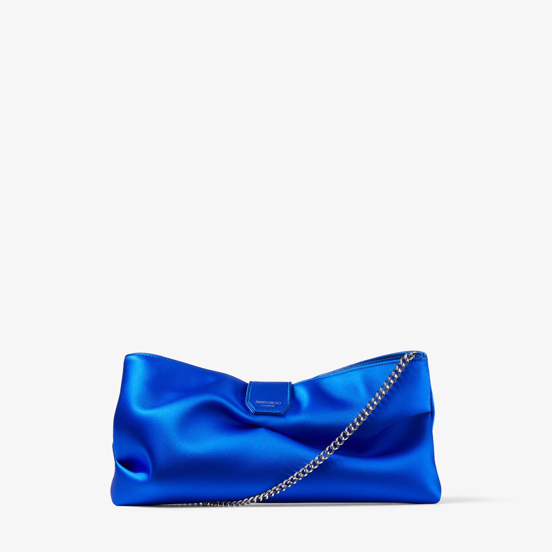 Madeline Soft Clutch
Ultraviolet Satin Clutch Bag with Crystal Buckle - 6