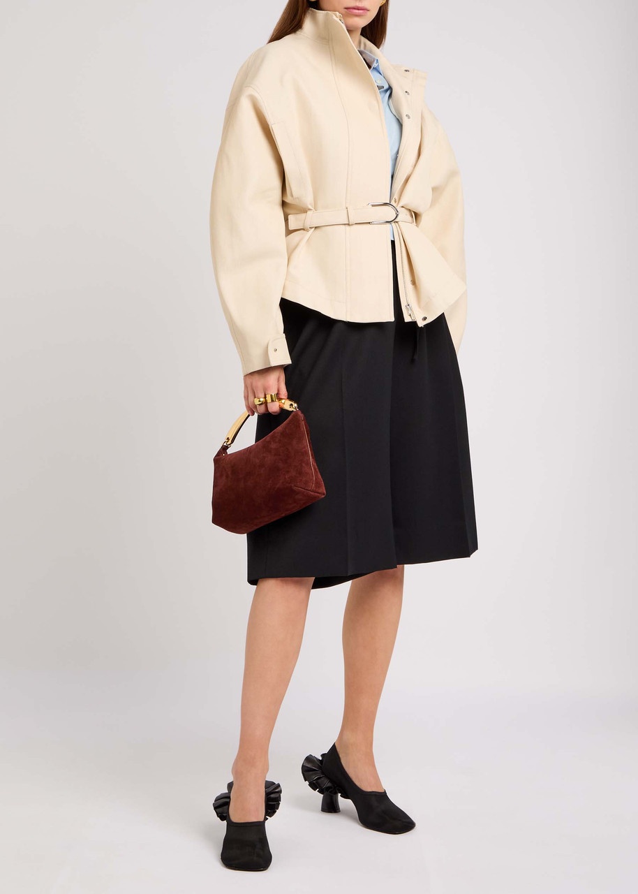 Mansur Gavriel Hera Suede top Handle bag - 5