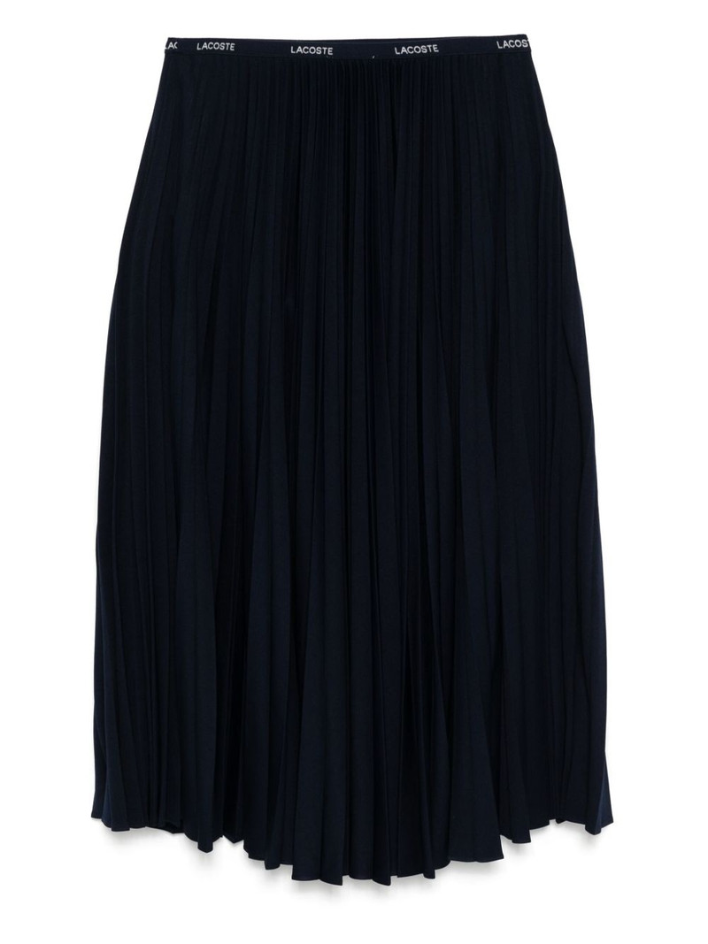 LACOSTE long pleated elasticated waist skirt outlook