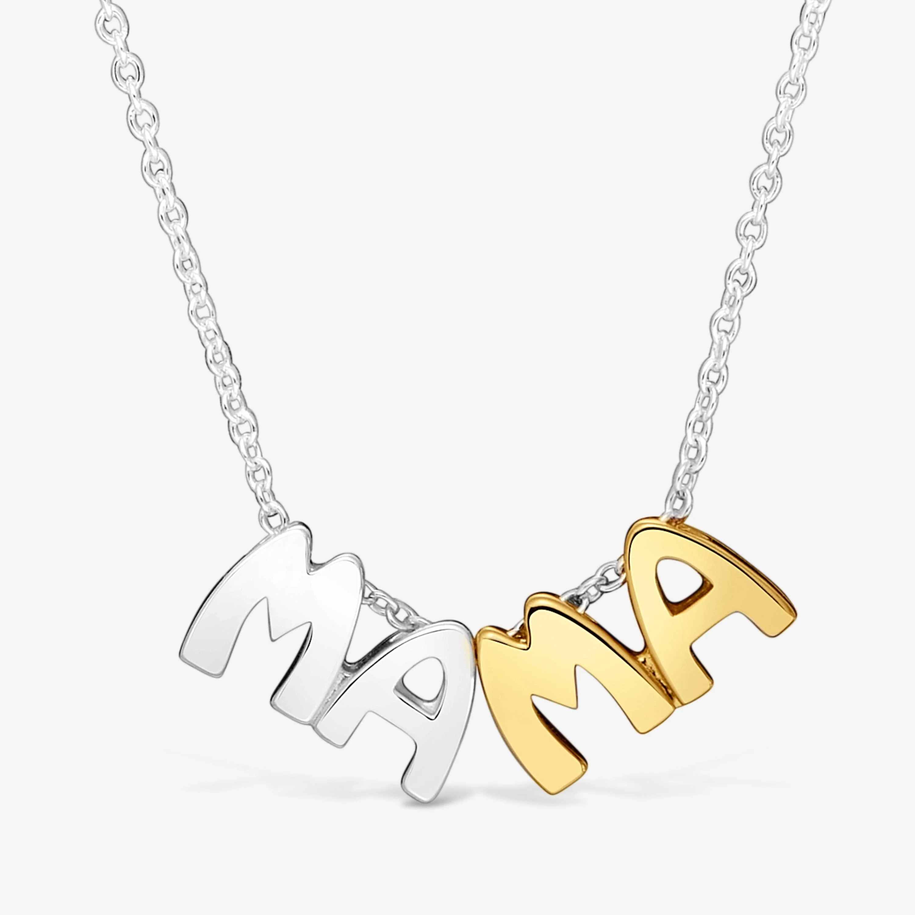 Two-tone Necklace with motifs TOUS Mama - 1