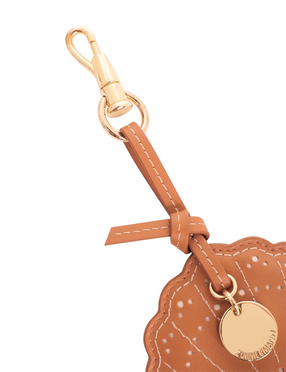 LEATHER SHELL KEY CHARM - 4