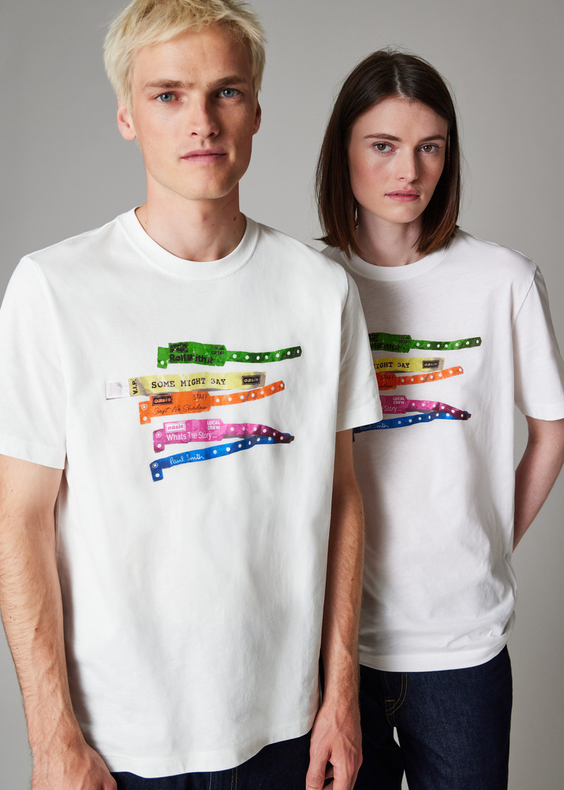 Paul Smith x Oasis - White Wristbands Print T-Shirt 3