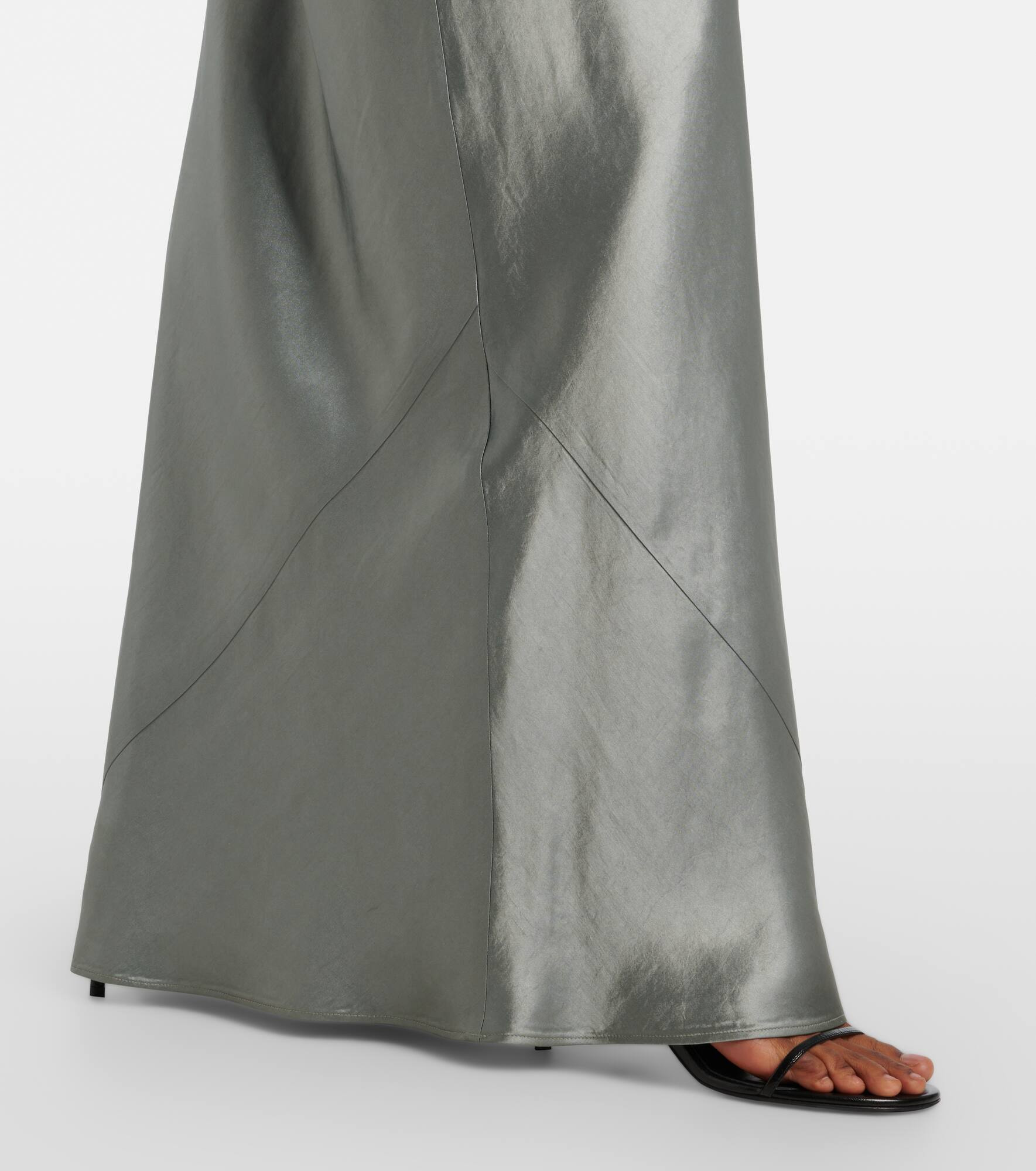 Satin maxi dress - 6