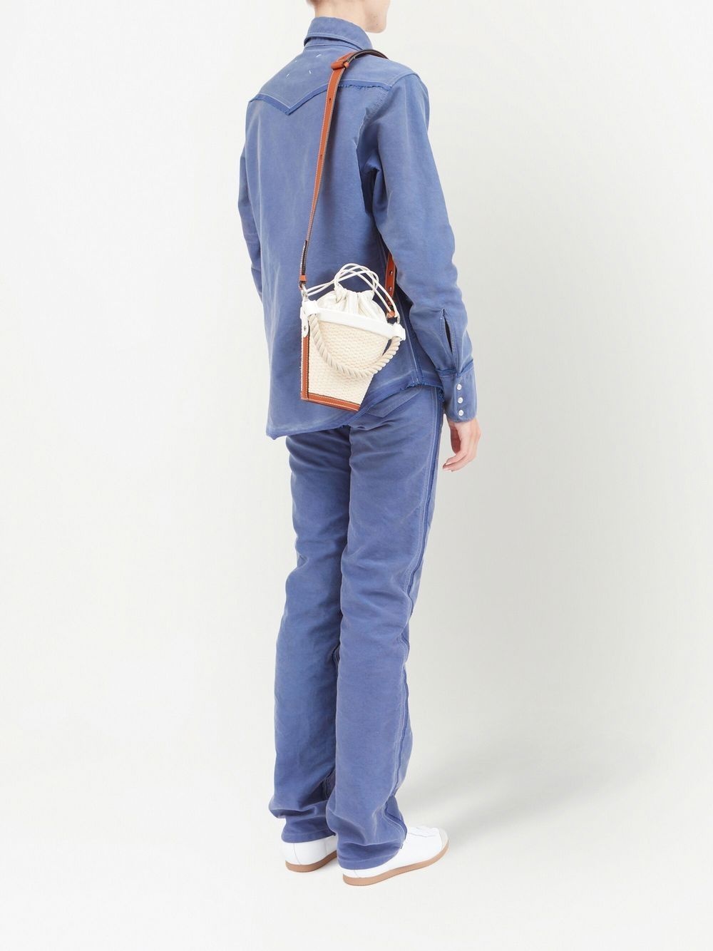 Fire Bucket woven-raffia shoulder bag - 6