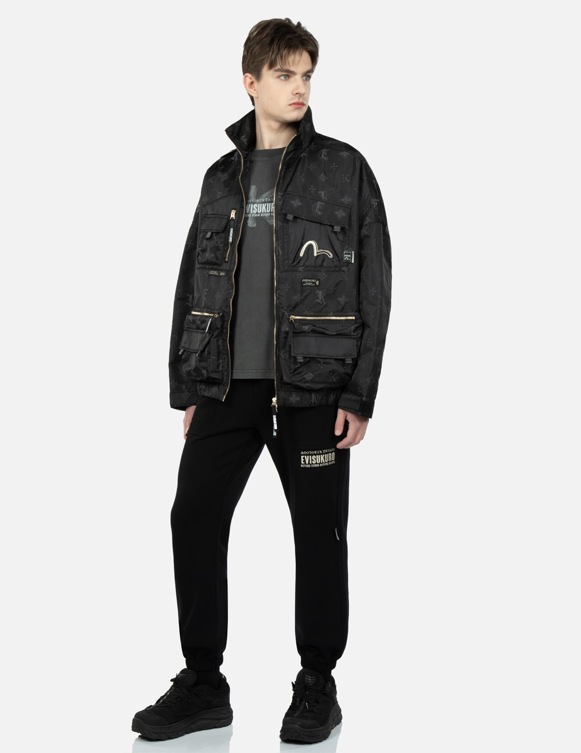 Monogram Kamon and Logo Jacquard Bomber Jacket - 4