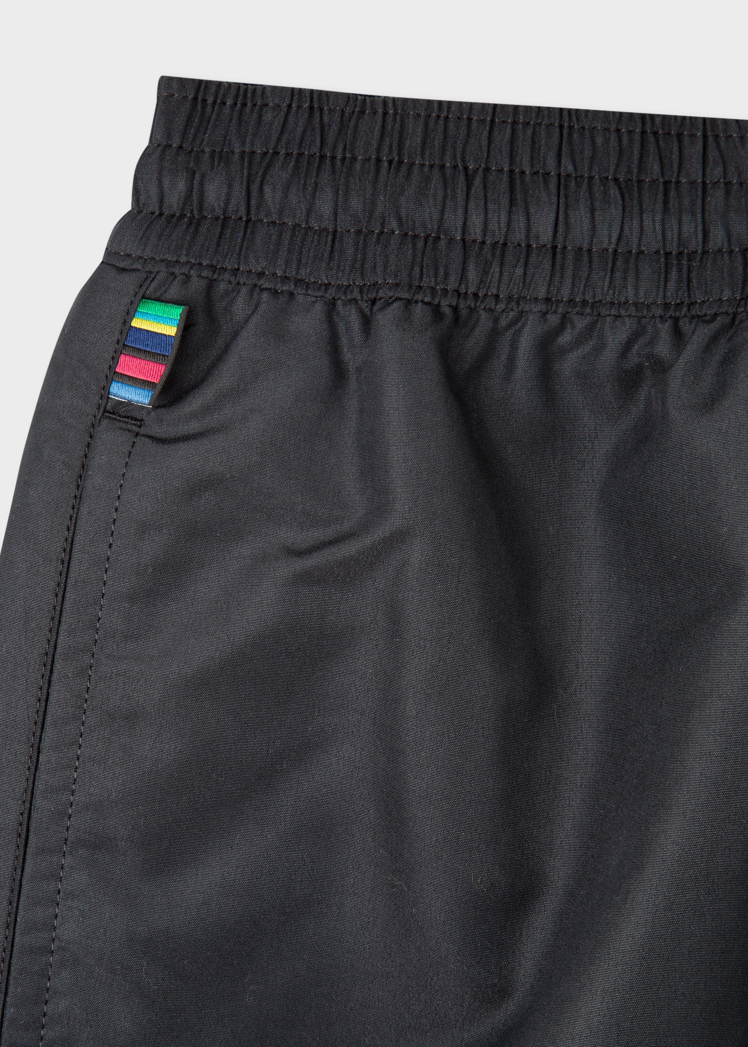 Black Zebra Logo Long Swim Shorts - 3