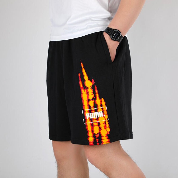 Men's PUMA Casual Breathable Knit Shorts Black 598500-01 - 4