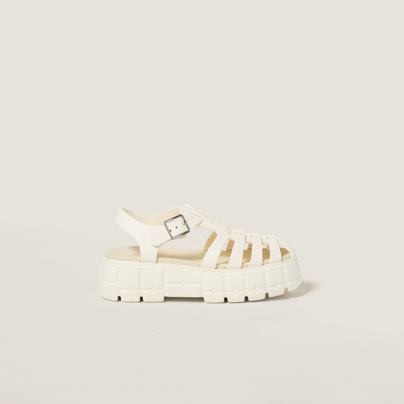 Miu Miu EVA platform cage sandals outlook