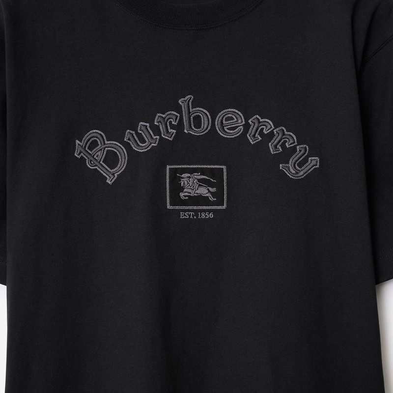 Gothic Logo Cotton T-shirt 4