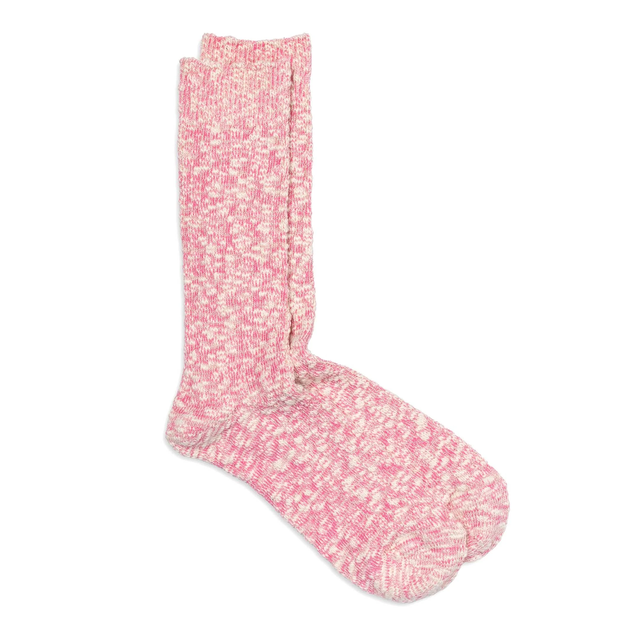 Anonymous Ism Light Slub Crew Sock Pink - 1
