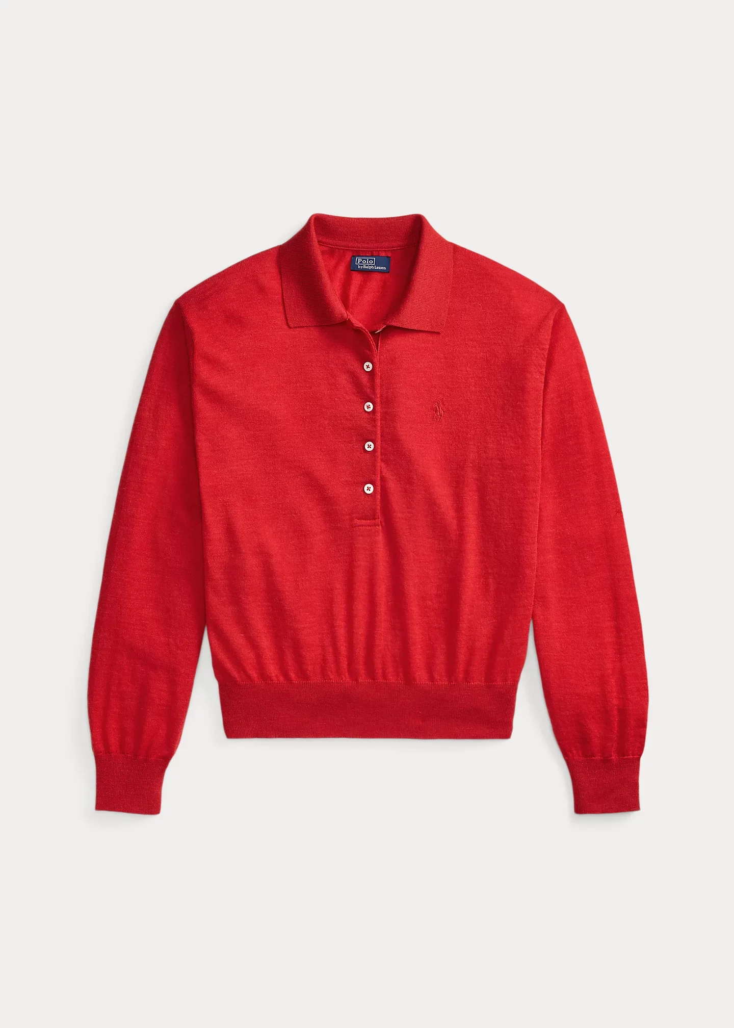 Wool Polo-Collar Sweater - 1