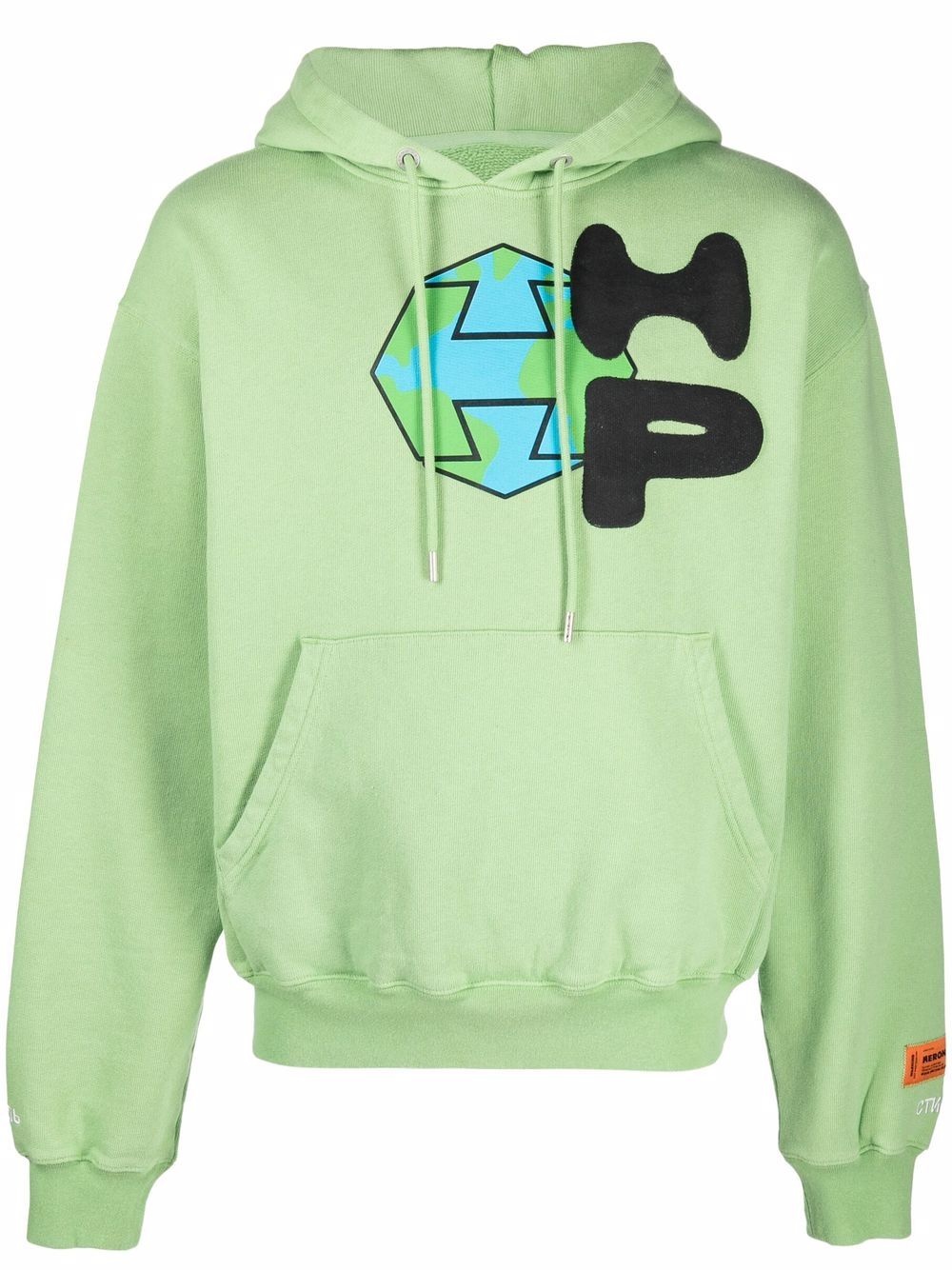 logo-print hoodie - 1