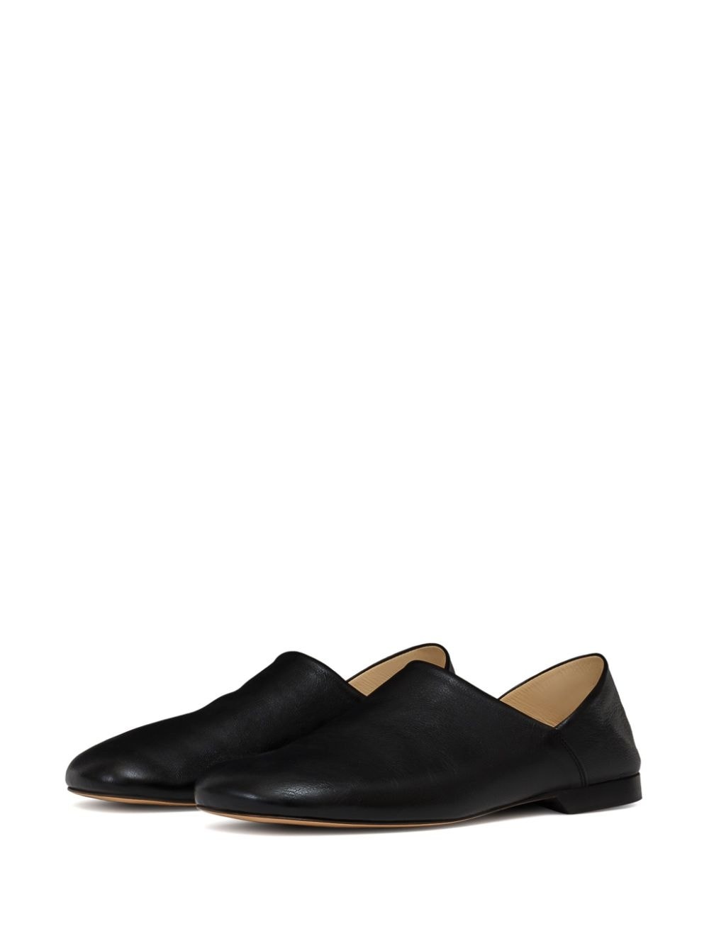 folding-heel leather slippers - 2