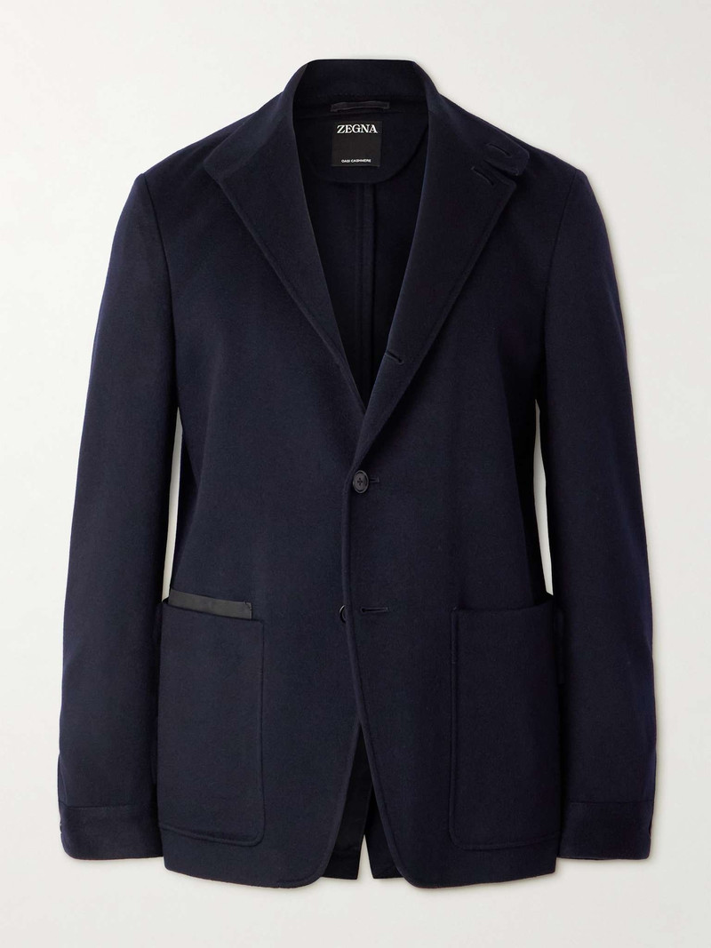 Logo-Appliquéd Brushed Oasi Cashmere Chore Jacket 1